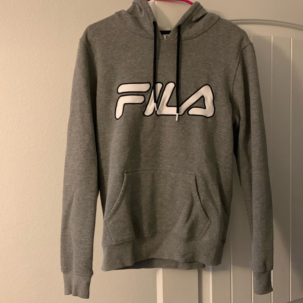 Gray fila hoodie